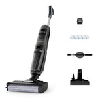 Rowenta X-Clean 4 kabelloser Nass- und Trockenstaubsauger, 2-in-1 Reinigung, 50 Min. Leistung, intelligente Schmutzerkennung, Selbstreinigungssystem, Dunkelgrau, GZ5037WO