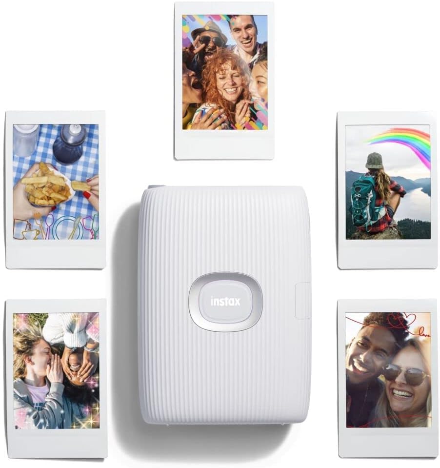INSTAX Mini LINK2 Smartphone Printer, Clay White, Kompakt