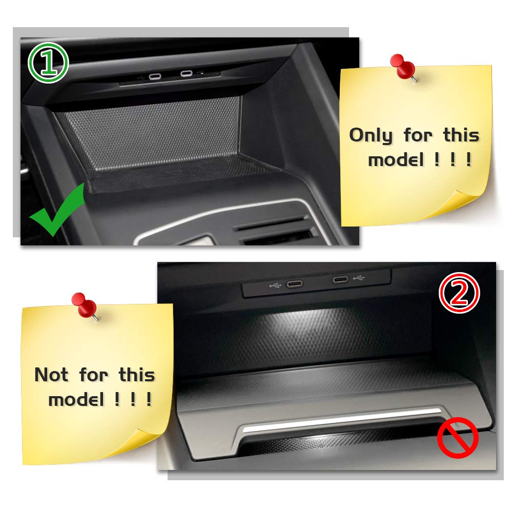 LFOTPP Ablagefach Mittelkonsole V W Golf Mk8 8 8.5, Auto Zubehör Organizer Aufbewahrungsbox Original