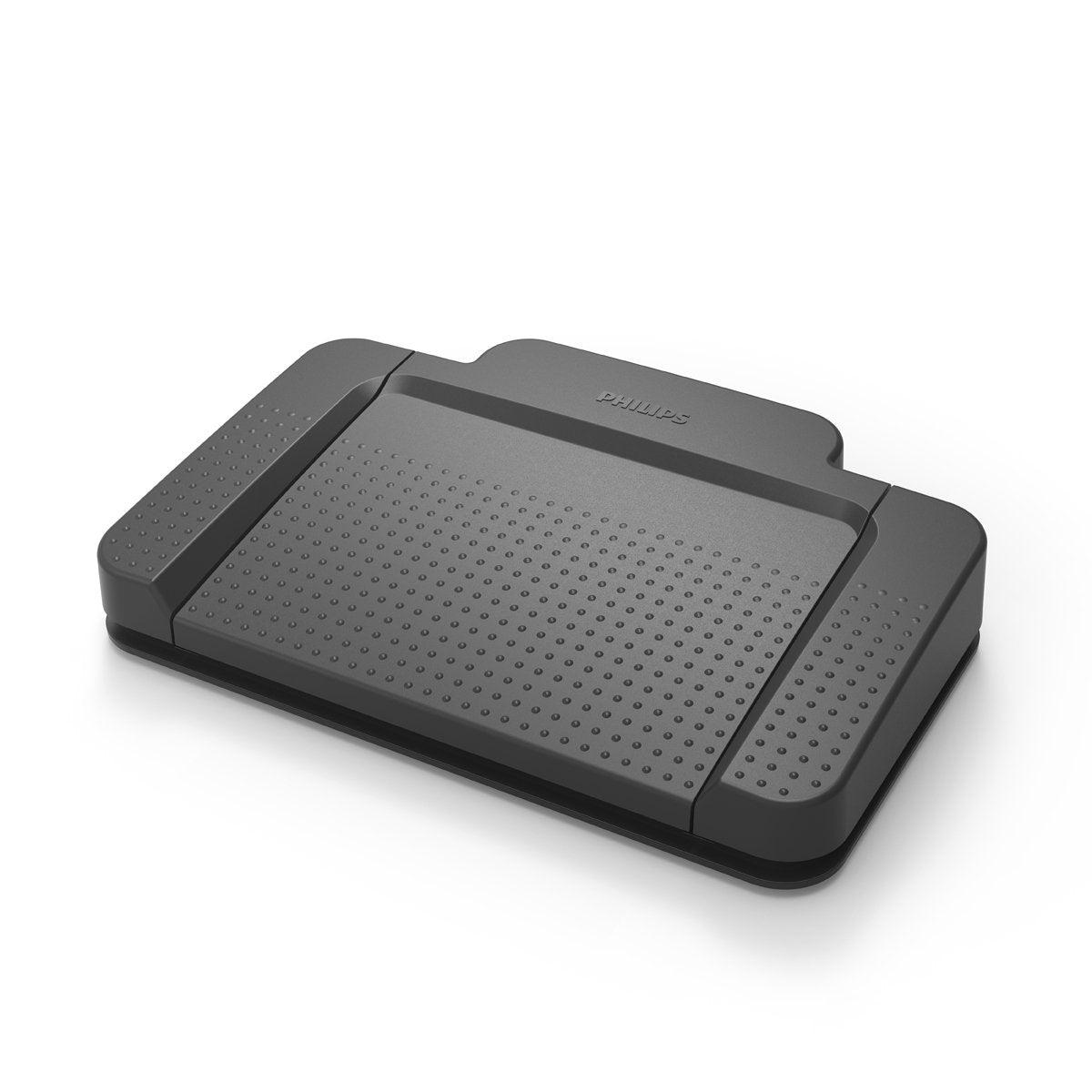 Philips ACC2320 USB-Fußschalter, 3 Pedal-Design Schnellvorlauf, Wiedergabe, Schnellrücklauf, CD mit Treibern und Konfigurationssoftware Anthrazit
