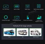 XTRONS 19,5 Zoll HD-Digital TFT 16: 9-Bildschirm-Auto-Overhead-Video Ultradünner Autodach-Player mit integrierten HDMI/AV/USB-Lautsprechern und Buntem Aura-Licht