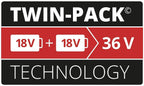 Original Einhell Akku PXC-Twinpack 2,5 Ah Power X-Change (Li-Ion, 18 V, 2X 2,5 Ah-Akkus, universell für alle PXC-Geräte, proaktives Batteriemanagement, angepasste Ladezyklen)