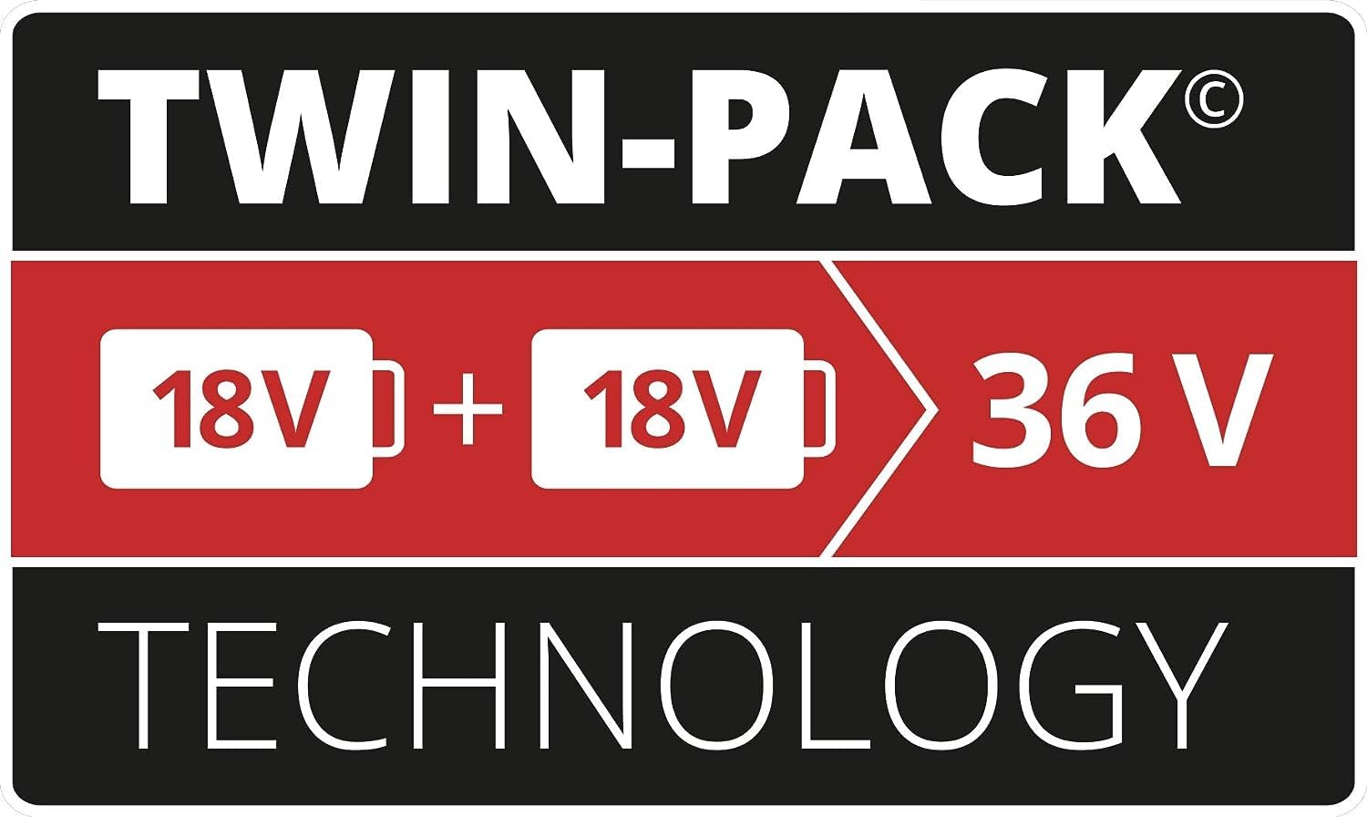 Original Einhell Akku PXC-Twinpack 2,5 Ah Power X-Change (Li-Ion, 18 V, 2X 2,5 Ah-Akkus, universell für alle PXC-Geräte, proaktives Batteriemanagement, angepasste Ladezyklen)