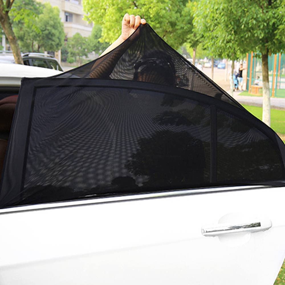 Joyblossom Sonnenschutz Auto Baby, Sonnenschutz Auto,Sonnenschutz Auto Netz Dehnbar, Universal Sonnenblende Auto Kinder, Auto UV Schutz Seitenfenster für Kinder & Haustiere, 120 x 50cm, 2 Stück