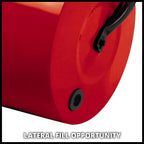 Einhell Rasenwalze GC-Gr 57 (57cm Breite, 32cm Durchmesser, Seitliche Füllmöglichkeit (Wasser und Sand) mit Verschluss, beidseitig Einstellbarer Schmutzabstreifer)