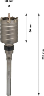 Bosch Accessories Bosch Professional Hohl-Bohrkrone SDS-max-9 Core Cutter einteilig (Ø 68 mm)