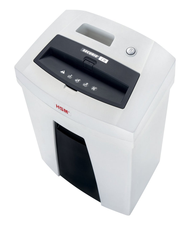 HSM SECURIO C16 Aktenvernichter, Sicherheitsstufe P2, 17 Blatt, Blauer Engel zertifiziert, Leise & Energiesparend, Langlebig