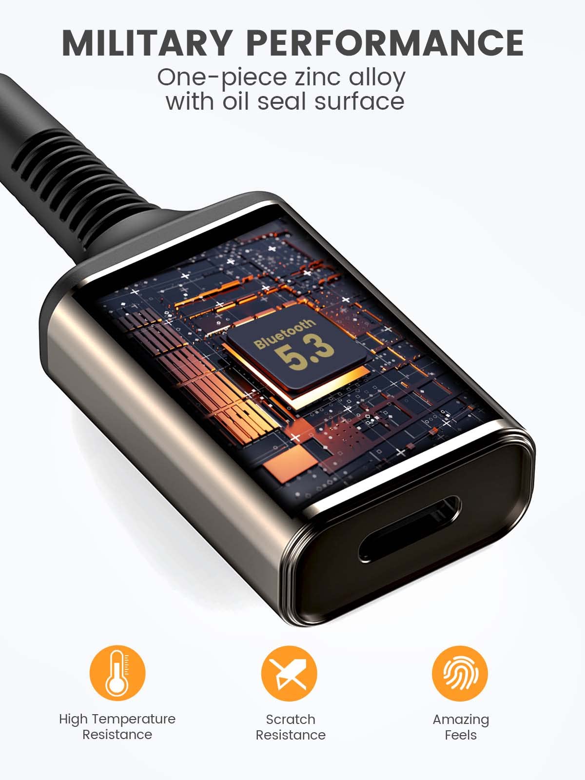 MaedHawk Aux Bluetooth Adapter, Bluetooth 5.3 Adapter Auto 3.5mm Drehbar 180° Bluetooth Empfänger Aux Mini Geeignet für Auto Kopfhörer Lautsprecher(Freisprechen, Dual-Link, 10 Stunden Akkulaufzeit)