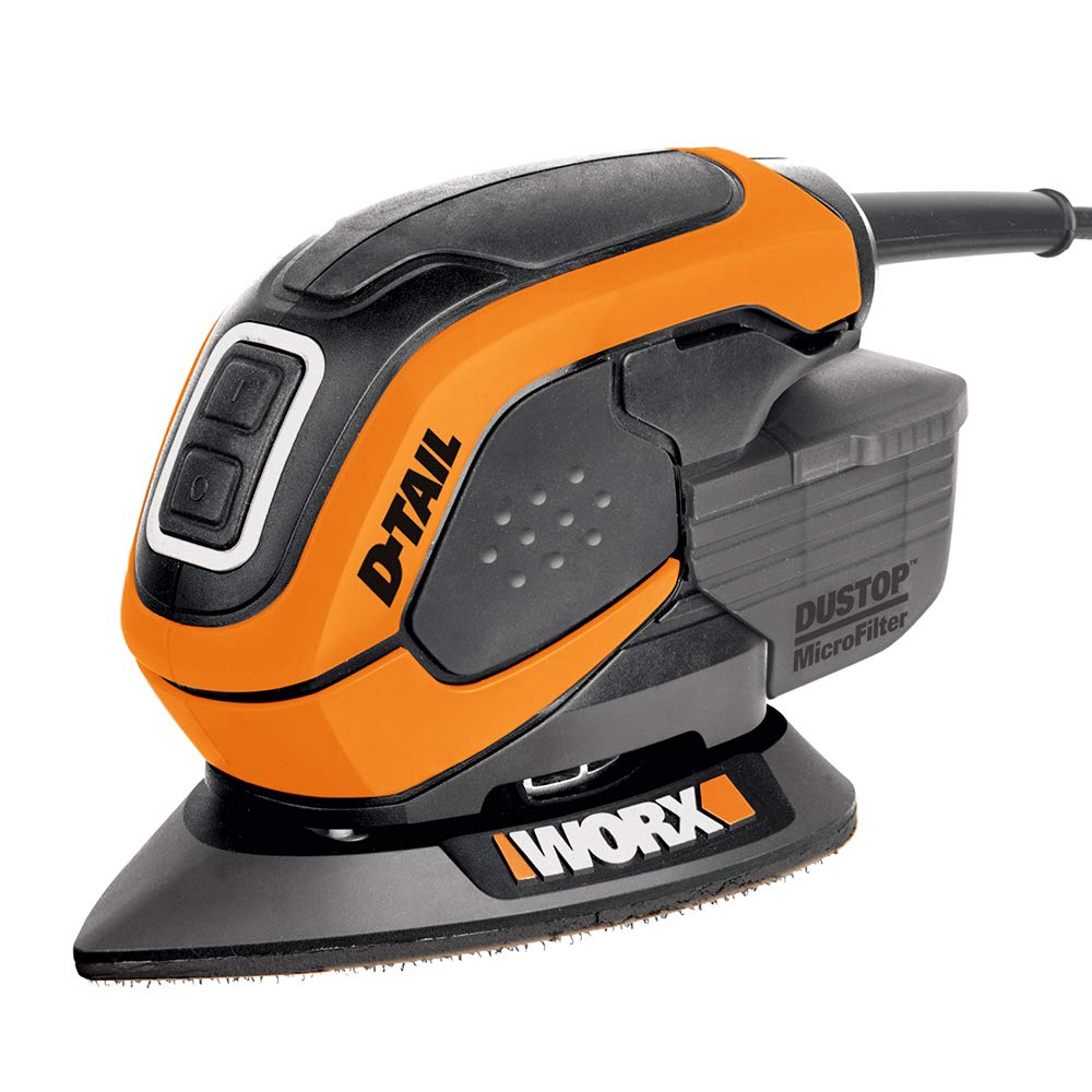 WORX Delta-Multischleifer, 65 W, WX 648.2, DustStop Mikrofilter, Klettverschluss-System, ergonomisches Design, kompakt und leicht, inklusive Zubehör