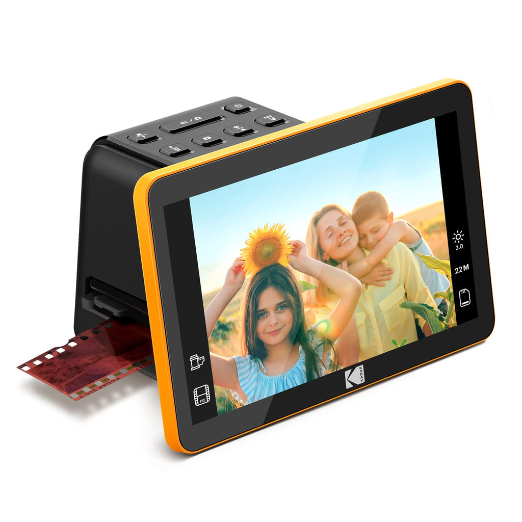 Kodak Slide N SCAN Scanner de Film numérique Max 7"- Grand écran LCD 7" convertit Les négatifs Couleur en 22MP HD n & b JPEG, Schwarz, RODFS70