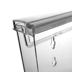 taymar DIN A4 Prospekthalter, Prospektbox mit Deckel, Wetterfest (auch für den Außenbereich geeignet)