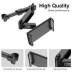 Giftorld Auto-Kopfstützen-Rücksitzhalterung, 360° drehbar, verstellbare Auto-Rücksitz-Kopfstütze,Tablet/Handyhalterung, kompatibel für ALLE 4"-11" Tablets, Handys, iPhone, iPad Air Mini