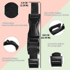 Sitzbezugversteller,Schwangerschafts-Sicherheitsgurt,Schwangerschafts-Bump-Gurt,Frauen und Männer,Komfort und Freiheit für Schwangere Mütter,schützt den Bauch des ungeborenen Babys (Schwarz Glatt)