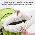 DIAOPROTECT Handwärmer Kinderwagen, Winddichte Kinderwagen Handwärmer mit Fleece-Design, Universal Atmungsaktive Handschuhe Kinderwagen, Wasserdichter Handmuff für Kinderwagen, Buggys, Fahrradanhänger