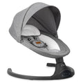 MoMi KENANI Babywippe für Kinder bis 9 kg, klappbar, mit Fernbedienung & Bluetooth zum Verbinden mit Smartphone, Batterie- oder Stromanschluss, mit 5-Punkt-Sicherheitsgurt, Sonnenschutz, Insektennetz