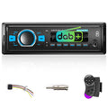 Hodozzy DAB+/DAB Autoradio 1 Din Bluetooth 5.0, 2xUSB/SD/EQ/Aux-in,Lenkradsteuerung,Freisprecheinrichtung,MP3 Player,25W*4