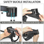 Sitzbezugversteller,Schwangerschafts-Sicherheitsgurt,Schwangerschafts-Bump-Gurt,Frauen und Männer,Komfort und Freiheit für Schwangere Mütter,schützt den Bauch des ungeborenen Babys (Schwarz Glatt)