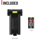 Coast HX4 LED-Klemmleuchte, 80 Lumen, zweifarbig (weißer oder roter Lichtstrahl), magnetisch, mit Strahlrotierung, schwarz