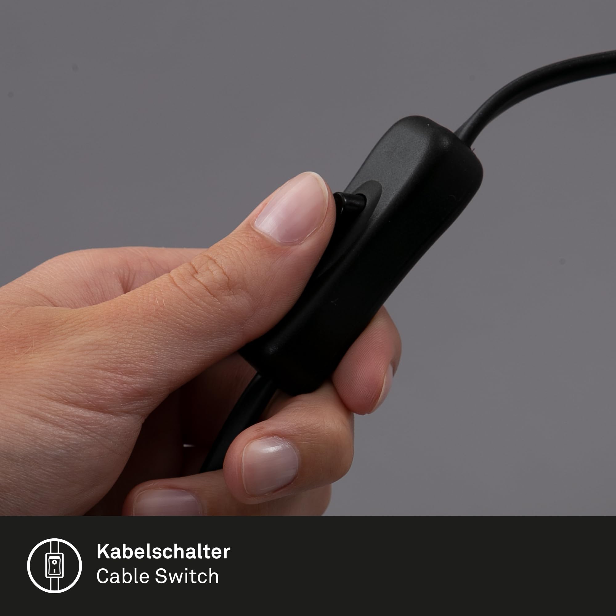 BRILONER - Schreibtischlampe mit Kabelschalter, Warmweiße Lichtfarbe, schwenkbar, Stecker, Leselampe, Klemmlampe, Klemmleuchte, Nachttischlampe, Leselicht Kinder, Bürolampe, 40cm hoch, Blau