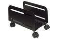 LINK LKSUPF Verstellbarer Rollwagen von 11,9 cm bis 20,9 cm für PC oder Aktenvernichter Farbe Schwarz aus Metall mit Rädern