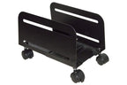 LINK LKSUPF Verstellbarer Rollwagen von 11,9 cm bis 20,9 cm für PC oder Aktenvernichter Farbe Schwarz aus Metall mit Rädern