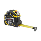 STANLEY FatMax Maßband Bandmaß PRO Autolock (Maßband 8 m Länge, 32 mm Klingenbreite, austauschbare Haken, Mylar Schutzschicht, mit Feststeller & Rücklauf, inkl. Gürtel-Clip) - XTHT0-33501