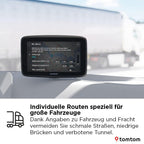 TomTom LKW-Navi GO Professional 2. Generation (6" großer kapazitiver Touchscreen mit Karten von Europa und Echtzeit-Verkehrsinformationen, speziell für LKW, Transporter, Busse und große Fahrzeuge)