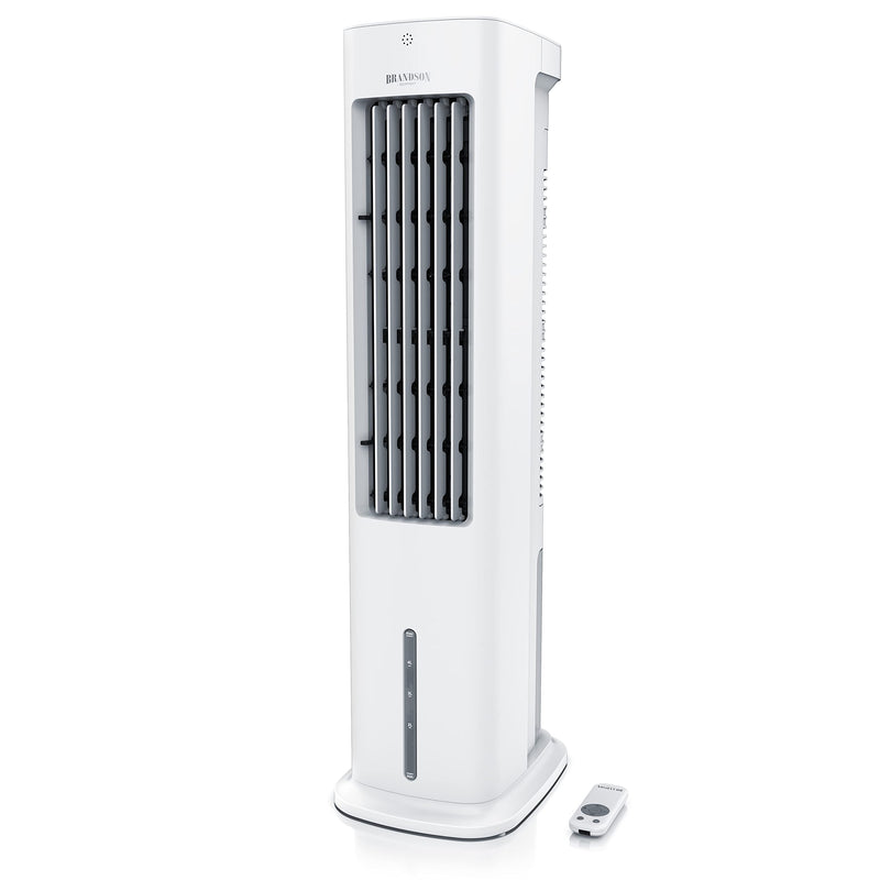 Brandson - Luftkühler mit Wasserkühlung - 5-in-1 - Verdunstungskühler, Luftbefeuchter, Ventilator & Luftreiniger, mobile Klimaanlage ohne Abluftschlauch - Preisträger 2025 - leise - 5L Wassertank