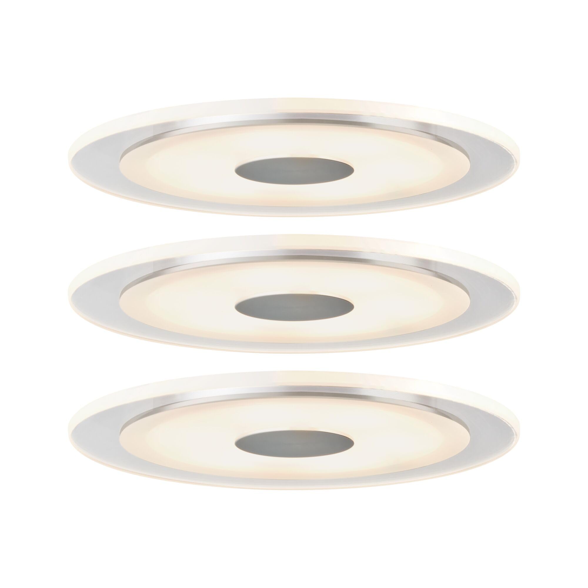 Paulmann Premium EBL Set Whirl rund dimmbar LED 3x6,7W 18VA 350mA 150mm Alu g./Satin Alu/Acryl