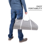 BEJOY Großer Laufstall Laufgitter XXL 180*200 cm, Kompakt und Stark, Schaumstoffschutz Rutschfester mit Transparentem, Atmungsaktivem Netz, Reißverschluss für Babys & Kleinkinder Indoor & Outdoor