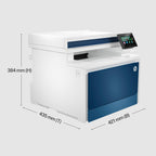 HP Color LaserJet Pro MFP 4302fdw Multifunktions-Farblaserdrucker, Automatischer beidseitiger Druck, Wi-Fi, Fax, Hohe Druckgeschwindigkeit, Bis zu 50.000 S./Monat, Wolf Pro Security