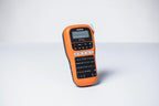 Brother PT-E110 Industrielles Beschriftungsgerät (für 3,5 bis 12 mm breite TZe-Schriftbänder, Beschriftung von Kabeln und Anschlüssen), orange