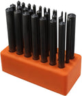 NEIKO 02621A Transferstanzer-Set mit hochwertigen wärmebehandelten Stahl-Stanzern, Lochstanzer-Set, Stanzgrößen 0,9 cm bis 1,27 cm, 28-teiliges Set