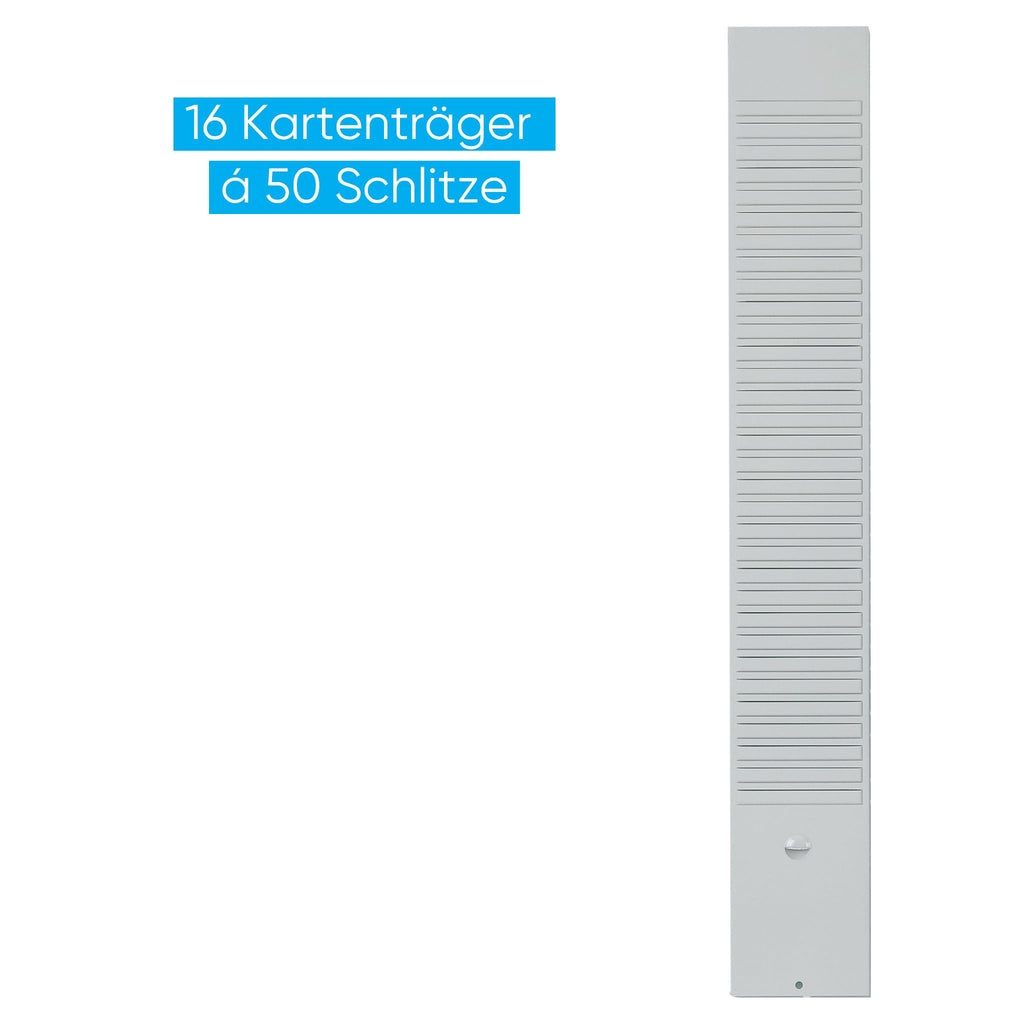 FRANKEN T-Kartentafel Jahresplaner für 15 Monate plus Index, 100,8 x 100,8 cm, 16 Träger, 50 Schlitze, PV-SET5