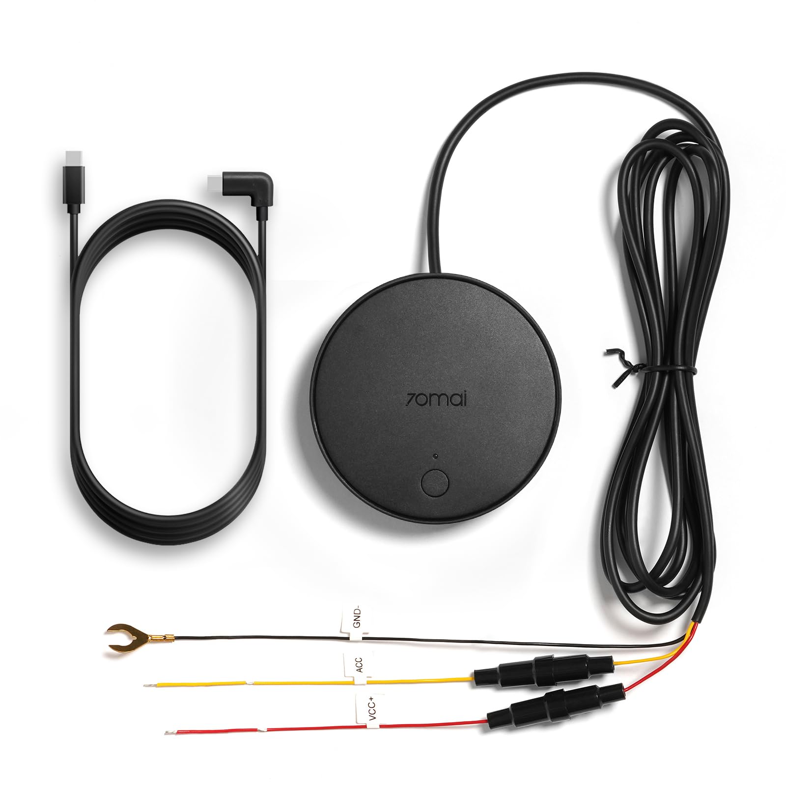 70mai 4G Hardwire Kit UP04 für Dash Cam 4K Omni, T800, A510, A810, 24 Stunden Smart Park Überwachung, Echtzeitig Überwachung, Sofortige App Warnung, GPS-Auto-Ortungsgerät