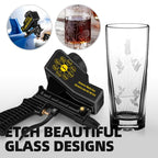 NANPU Leichtes Luft-Sandstrahlpistolen-Set mit Schwerkraftzufuhr, Keramikdüse, Metallkörper, für kleine Projektoberflächenvorbereitung, Farb- und Rostentfernung, Metall-/Holz-/Glasätzung, benötigt