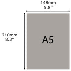 Taymar Broschürenständer mit vier Fächern für Prospekte und Broschüren in Größe A5 2 Stück