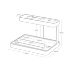 Yamazaki 1871 TOWER Smartphone & Device Charging Stand, white, Steel/ABS Resin/Silicone, 16 x 11.6 x 10 cm
