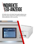 Canon PIXMA TS7650i Multifunktionsdrucker 3in1 (Tintenstrahl,Drucken, Kopieren, Scannen, A4, 6,7 cm Touch LCD, WLAN, Duplexdruck, 2 Papierzuführungen, kompatibel mit Pixma Print Plan ABO) Weiß