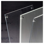 Sigel TA420 Beleuchtbarer LED-Tischaufsteller A4, hochwertiges glasklares Acryl mit schwarzem Sockel - geeignet für Gastronomie und Events, Werbeaufsteller