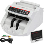 BuoQua Euro Geldzählmaschine mit Echtheitprüfung Banknotenzähler mit UV- und MG-Systeme Geldscheinzähler mit LED Display für Euro Doller Pound, bqp03ltu