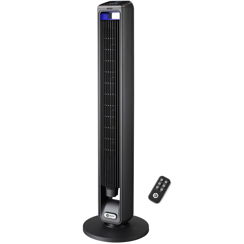 Balter Turmventilator mit Fernbedienung, Ventilator leise 106 cm, Standventilator mit Oszilation, mobiler Luftkühler, 3 Geschwindigkeiten, 3 Modi – Timer bis 15 Std