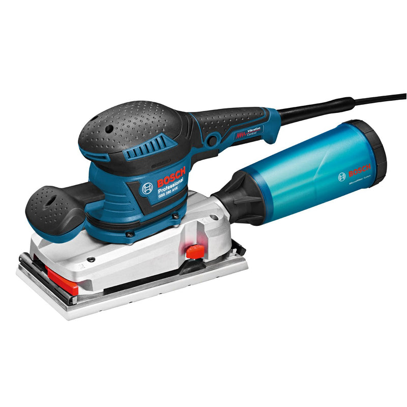 Bosch Professional GSS 280 AVE (300 Watt, inkl. Zusatzhandgriff, 1x Schleifblatt C470, 1x Schleifblatt C470, 1x Schleifblatt C470, L-BOXX)