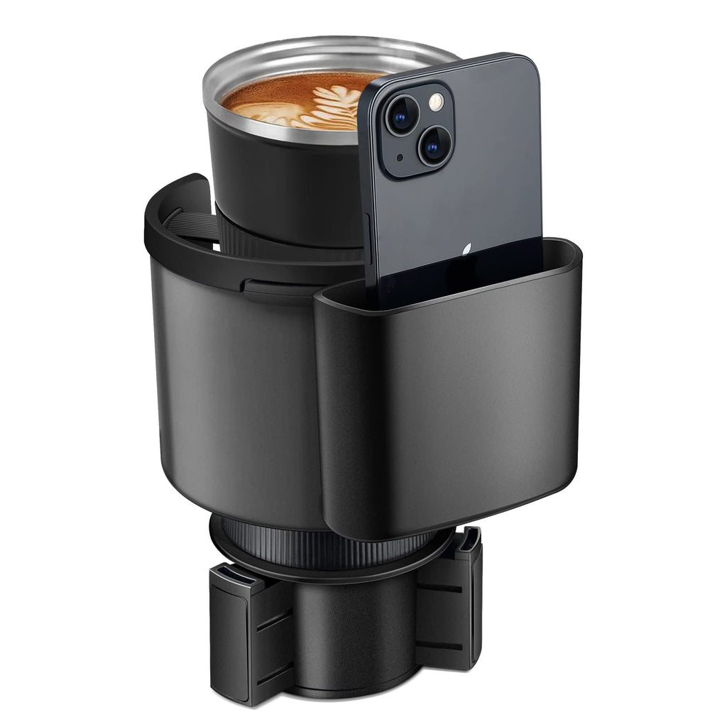 TYKOR Auto Getränkehalter, Becherhalter Auto mit Verstellbarer Basis, Flaschenhalter Auto Kompatibel mit Stanley 0.4/0.47/0.75/0.89/1.2L, Andere Große Flaschen 0,4-1,5 L (7,0-10,7 cm)