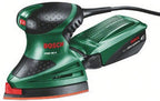 Bosch Multischleifer PSM 160 A, 3 Schleifblätter, Karton (160 W, Schwingzahl 24.000 min-1, Schwingkreis-Ø 1,6 mm)