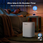 COLAZE Luftentfeuchter, 12L/24h Luftentfeuchter Elektrisch, Geeignet für Raumgrößen bis zu 120m³(30m²), Leiser Entfeuchter mit Digitalanzeige, Raumentfeuchter für Keller Schlafzimmer Bad