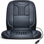 BURI Premium Autositzauflage Winter 2 Stufen | Bequemer Sitzschutz mit Rückenlehne | rutschfest, ergonomisch & langlebig | Weiche Polsterung für warmes Sitzgefühl für 95% Aller Fahrzeuge (1 Stück)