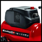 Einhell Kompressor TC-AC 200/24/8 OF (1200 W., Max. 8 Bar, 24 L-Tank, 180 L/min Ansaugleistung, Motordrehzahl 15000 Min^-1, Druckminderer, Manometer, Ã–lfrei)