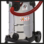 Einhell Nass-Trockensauger TE-VC 2340 SACL (1.500 W, 225 mbar, 9m Aktionsradius, HEPA-Faltenfilter inkl. Filterreinigungssystem, 40l Behälter, Staubschutzklasse L, 1.900 W Automatiksteckdose)
