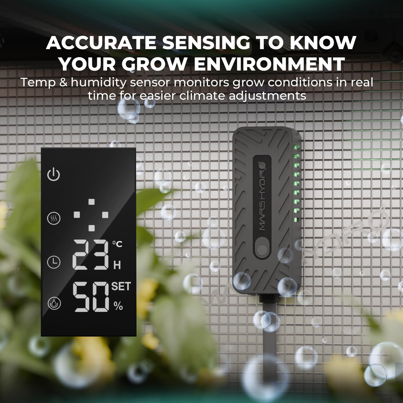 MARS HYDRO New Plant Humidifier 6L,with Adjustable Humidity,Timer Function,Ultrasonic Precise and Silent Operation,No-Leak Seal for Grow Tent,Indoor Planting,Greenhouse